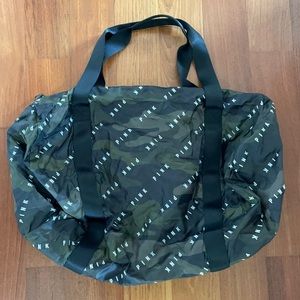 New victoria’s secret camo duffel bag!